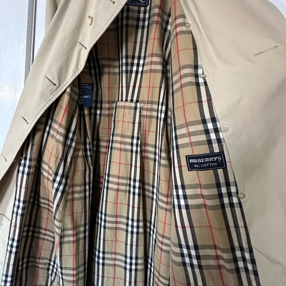 Burberry Beige Trench Coat Sz 8 Petite Made in England - Picture 12 of 16